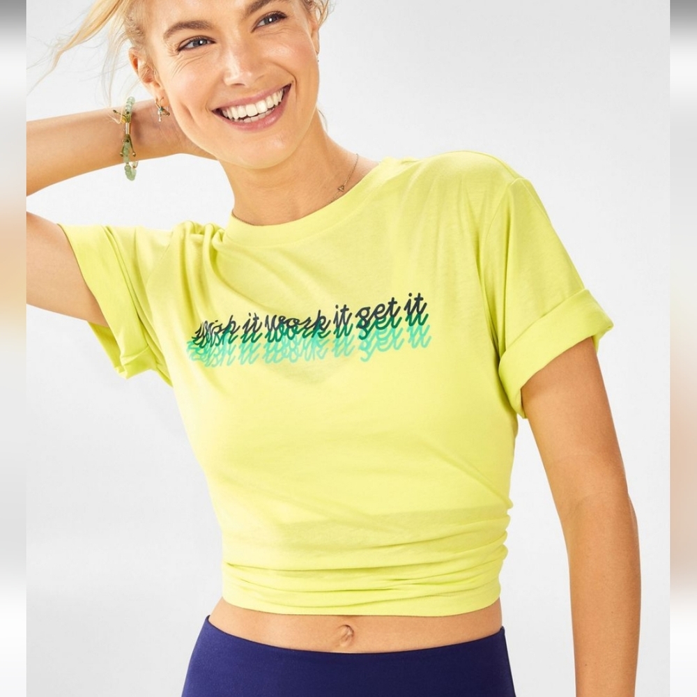 Fabletics Parker Boxy Tee Women's XXS